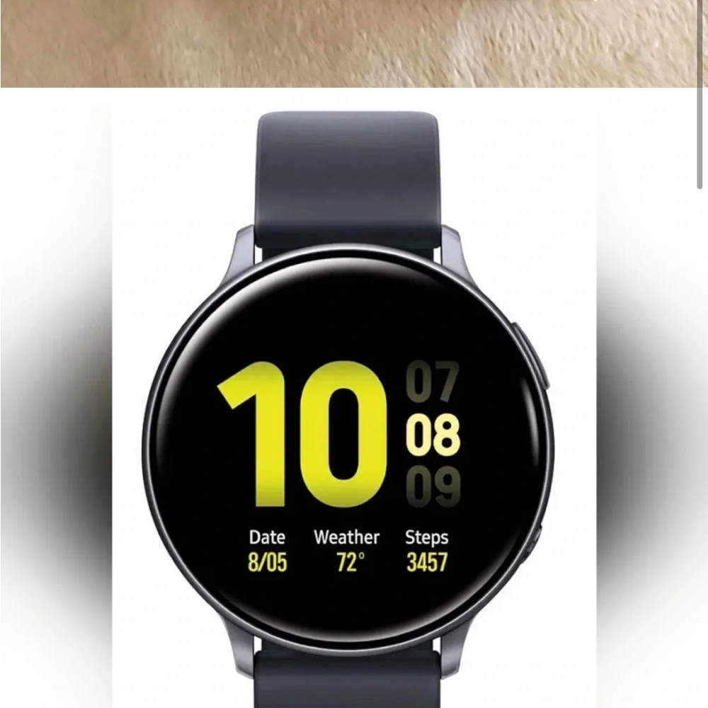 Samsung Black Smartwatch with Circular Display